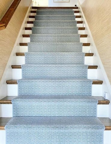 Carpet stair runner in Wake Forest, NC from Bell's Carpets & Floors