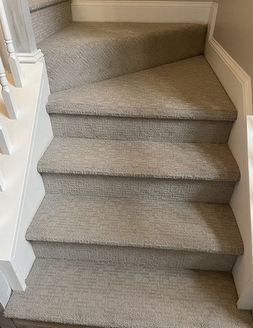Carpet staircase in Chapel Hill, NC from Bell's Carpets & Floors